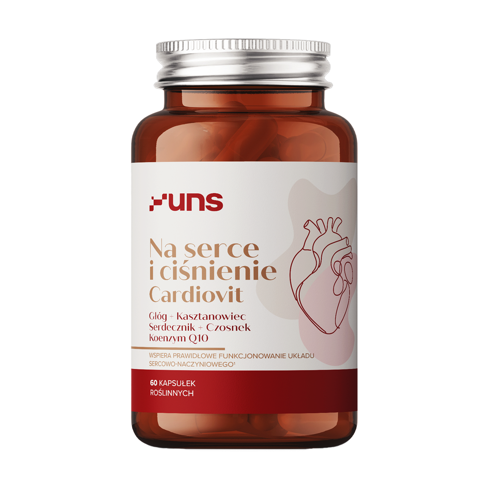 Uns Na serce i ciśnienie Cardiovit, kapsułki twarde, 60 szt.