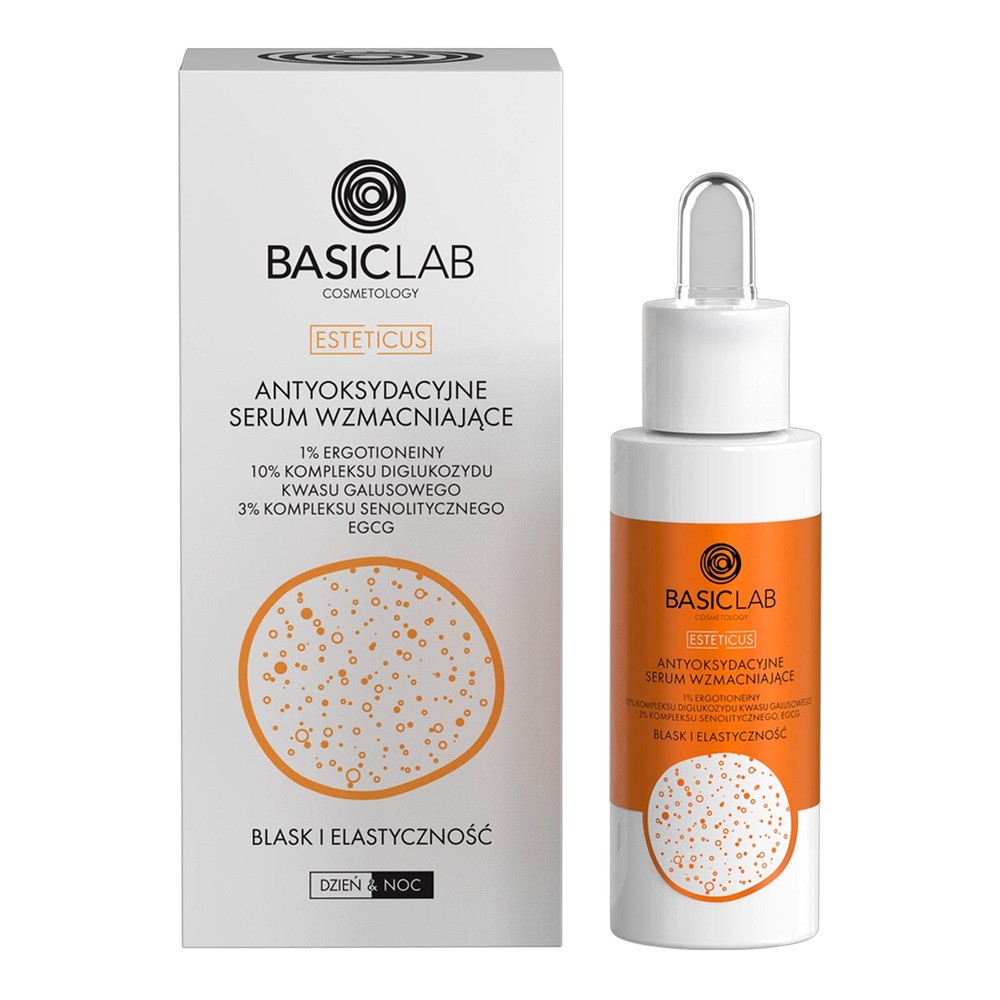 BasicLab Esteticus Antyoksydacyjne serum wzmacniające 1% ergotioneiny, 10% kompleksu
