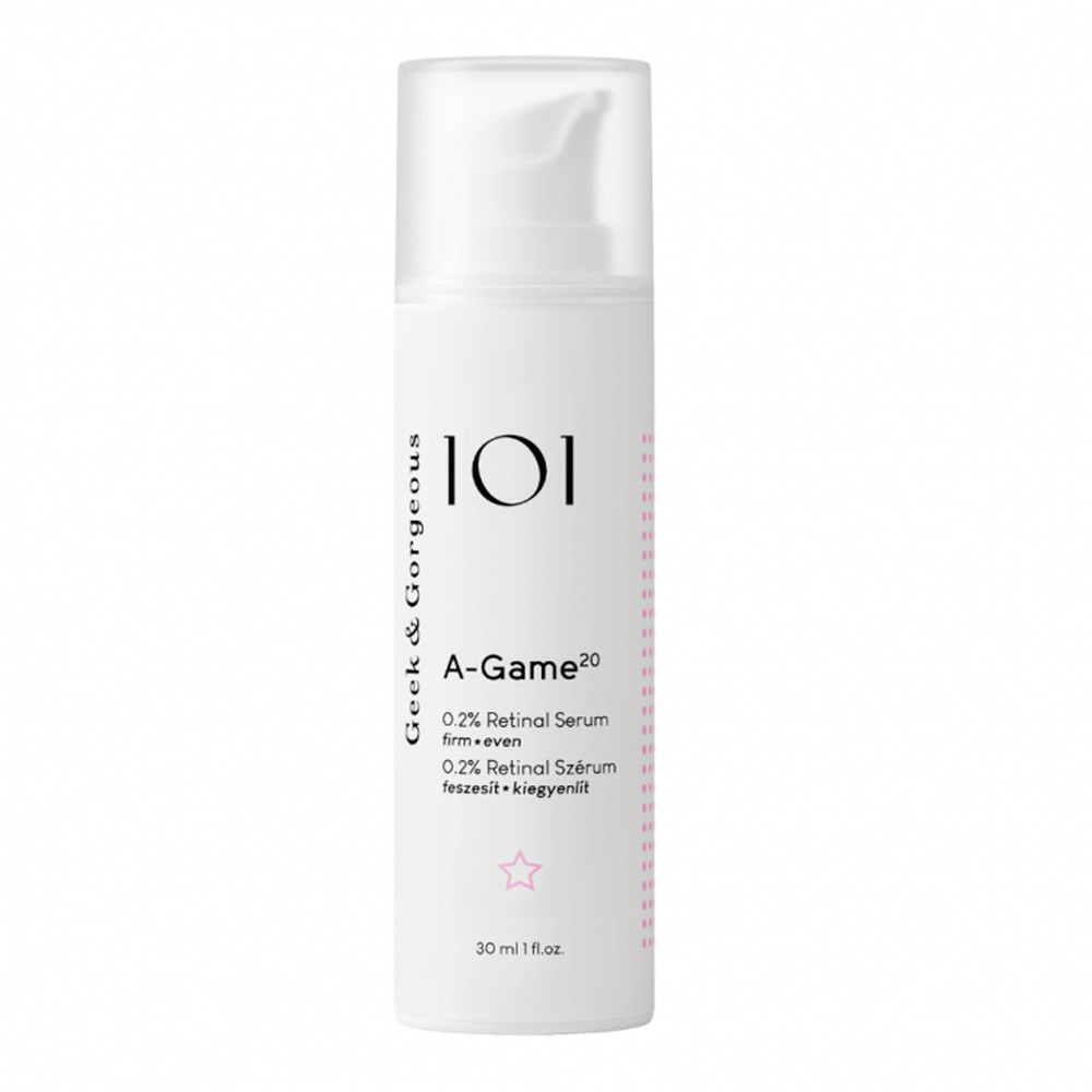 Geek & Gorgeous A-game 20 przeciwzmarszczkowe serum Z Retinalem 0,2%