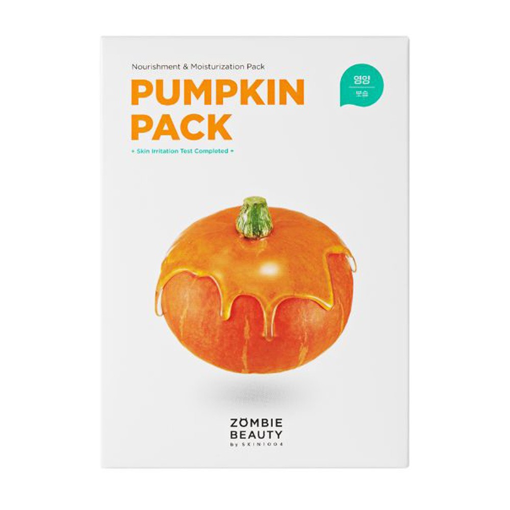 SKIN1004 Zombie Beauty Pumpkin -  Zestaw odżywczo-nawilżających masek do twarzy 16x4g