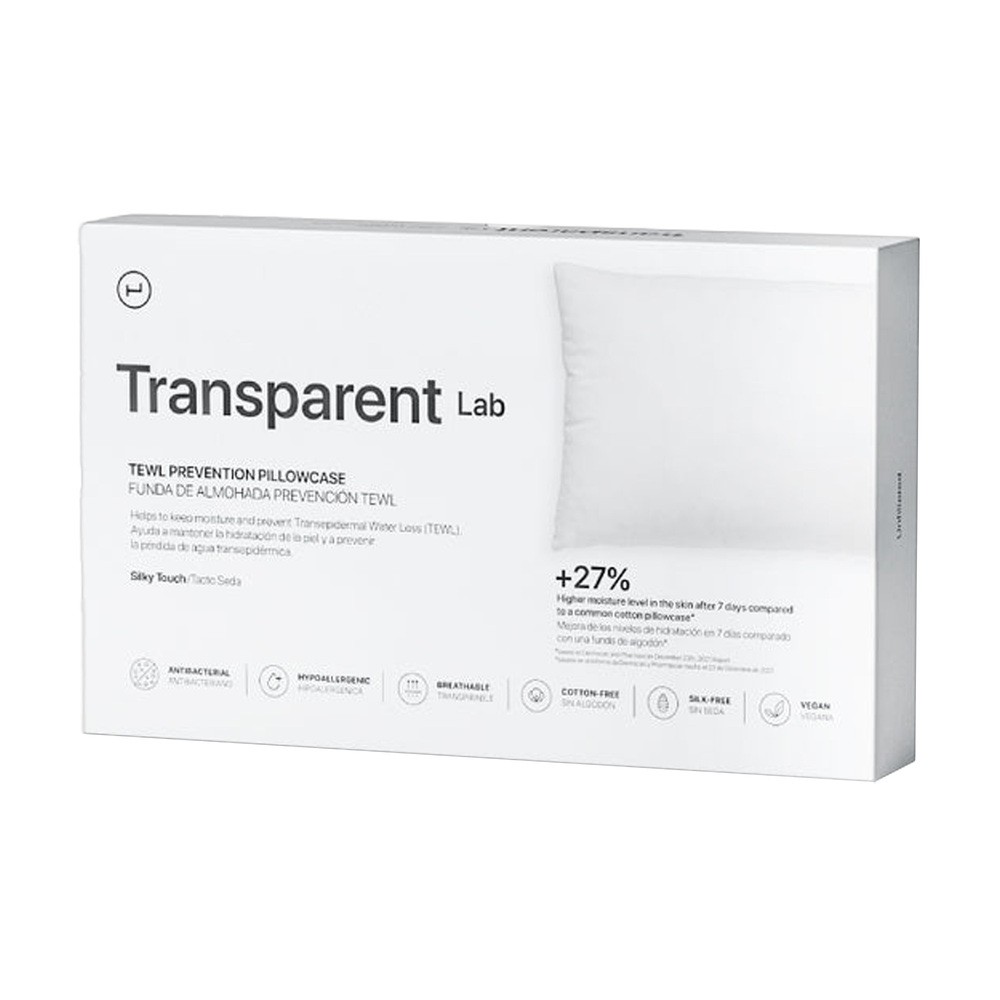 Transparent Lab Pillowcase Przeciwstarzeniowa Poszewka na Poduszkę 50×75 cm