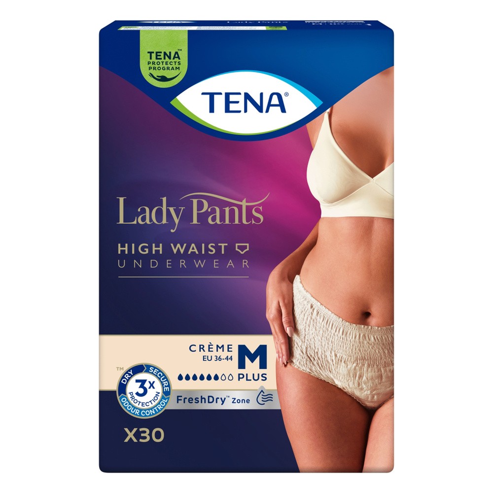 Tena Lady Pants Plus Creme M, Majtki chłonne 30 sztuk
