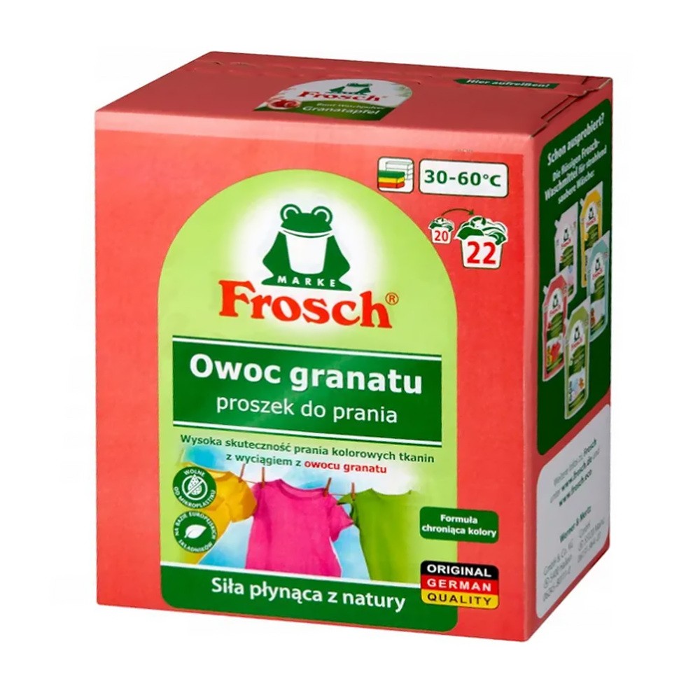 Frosch Owoc granatu proszek do prania tkanin kolorowych 1.45 kg