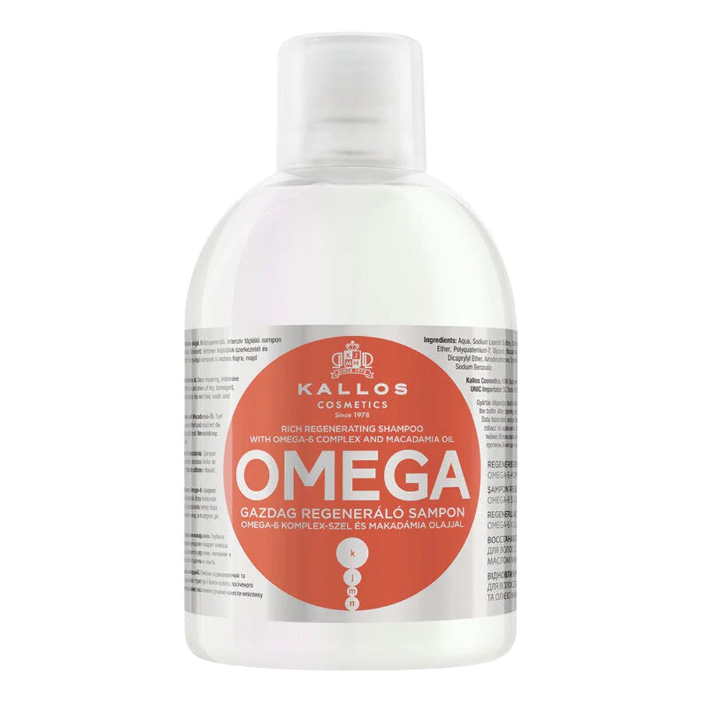 Kallos KJMN Szampon Omega Repair bogato regenerujący 1000ml