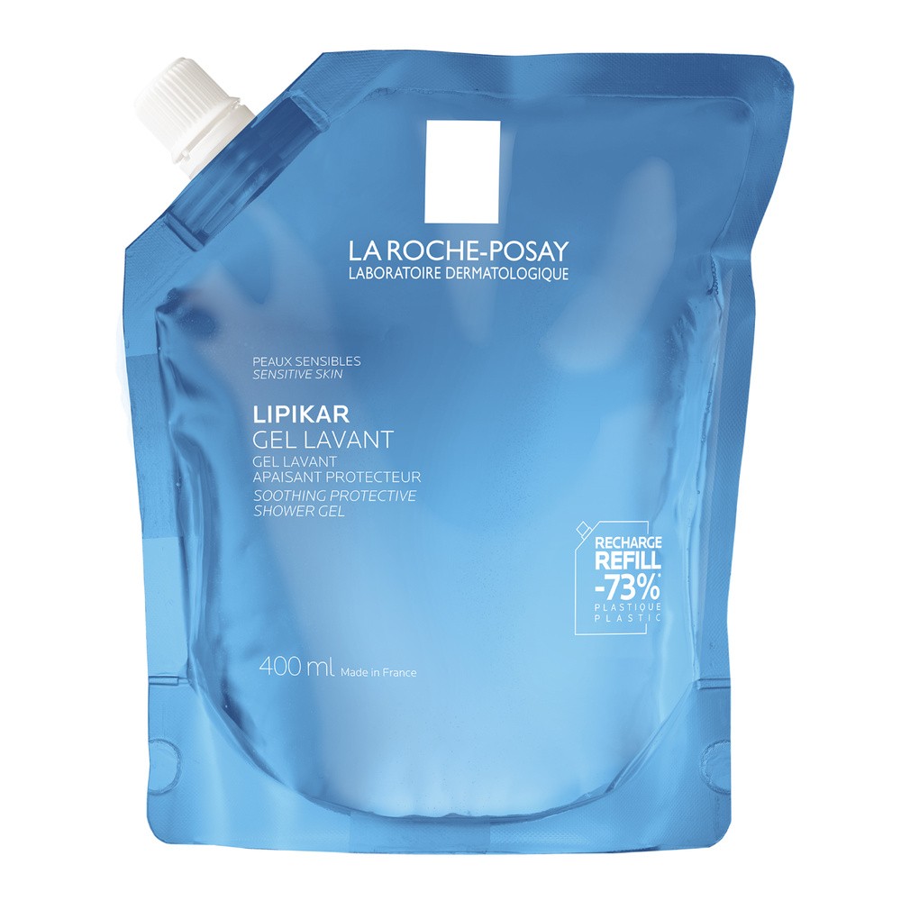 La Roche-Posay Lipikar, delikatny żel myjący do twarzy i ciała, skóra wrażliwa, 400 ml