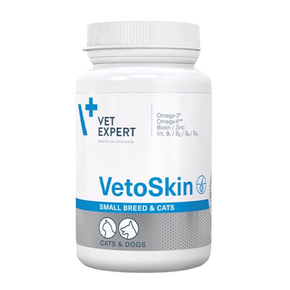 VETEXPERT VetoSkin Small Breeds and Cats 60 kaps.