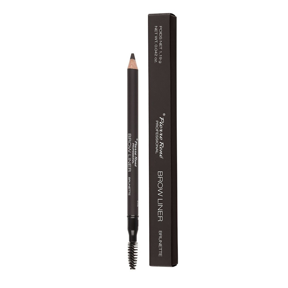 Pierre Rene Eyes Eyebrow kredka do brwi ze szczotką odcień 01 Brunette Brow Line