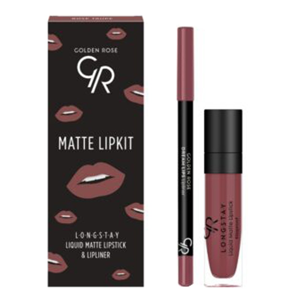 Golden Rose Matte Lipkit Zastaw do Ust Rose Taupe R-MLK-RST