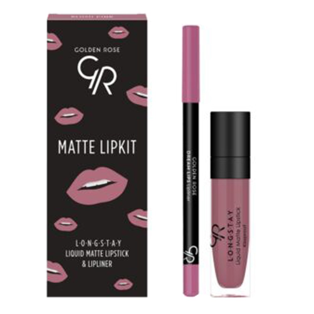Golden Rose Matte Lipkit Zastaw do Ust Blush Pink R-MLK-BLP