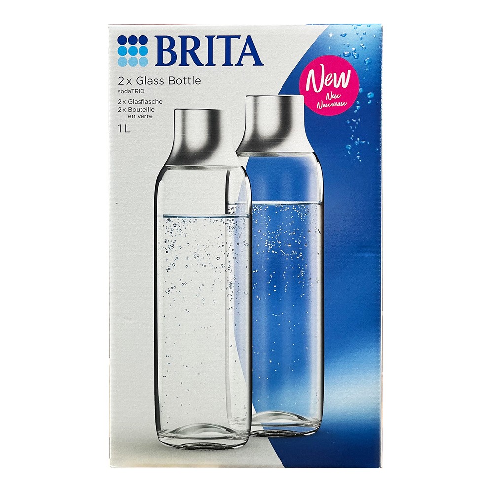 Brita sodaTRIO Zestaw 2 Butelek Szklanych 1l