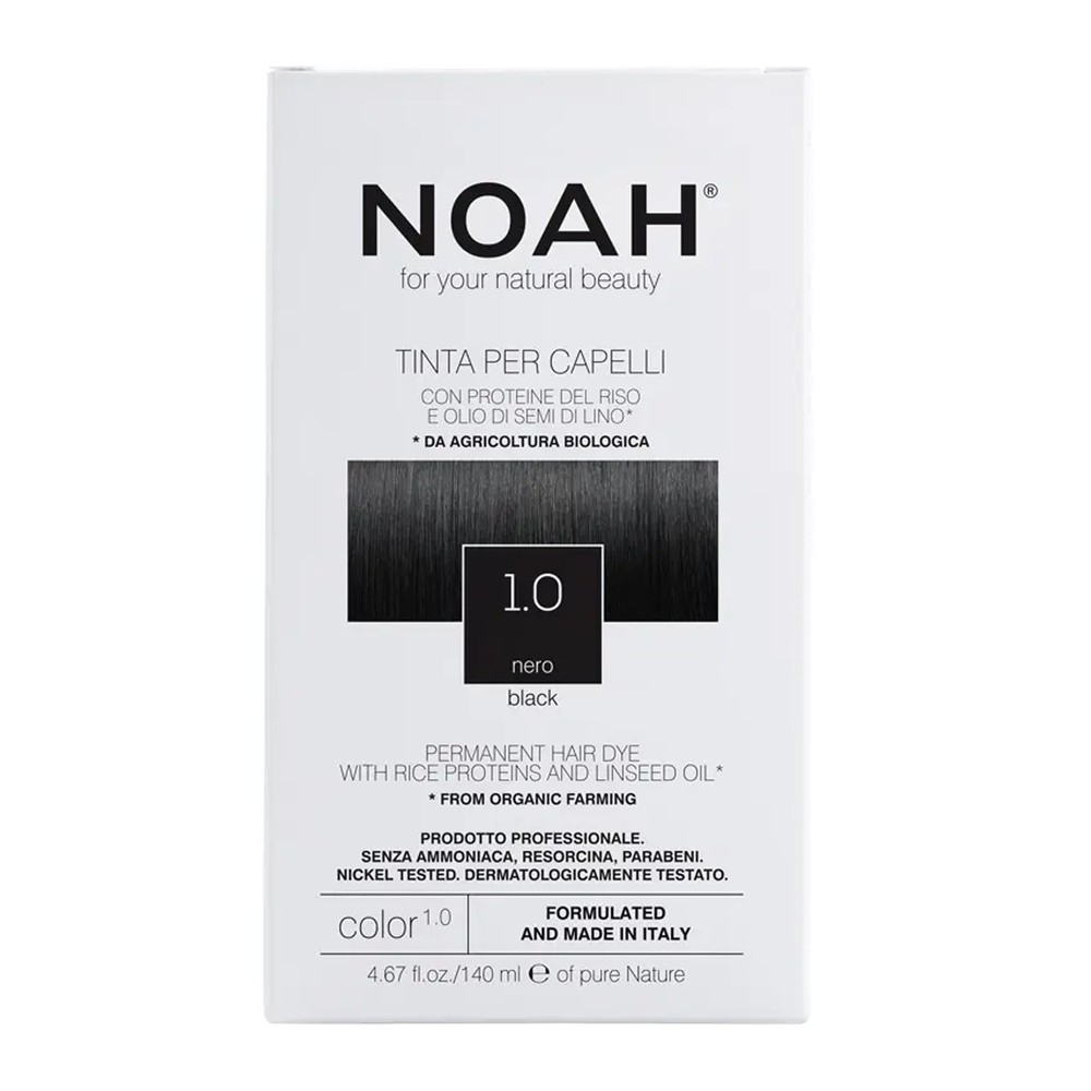 NOAH, farba do włosów, 1.0 Black, 140 ml