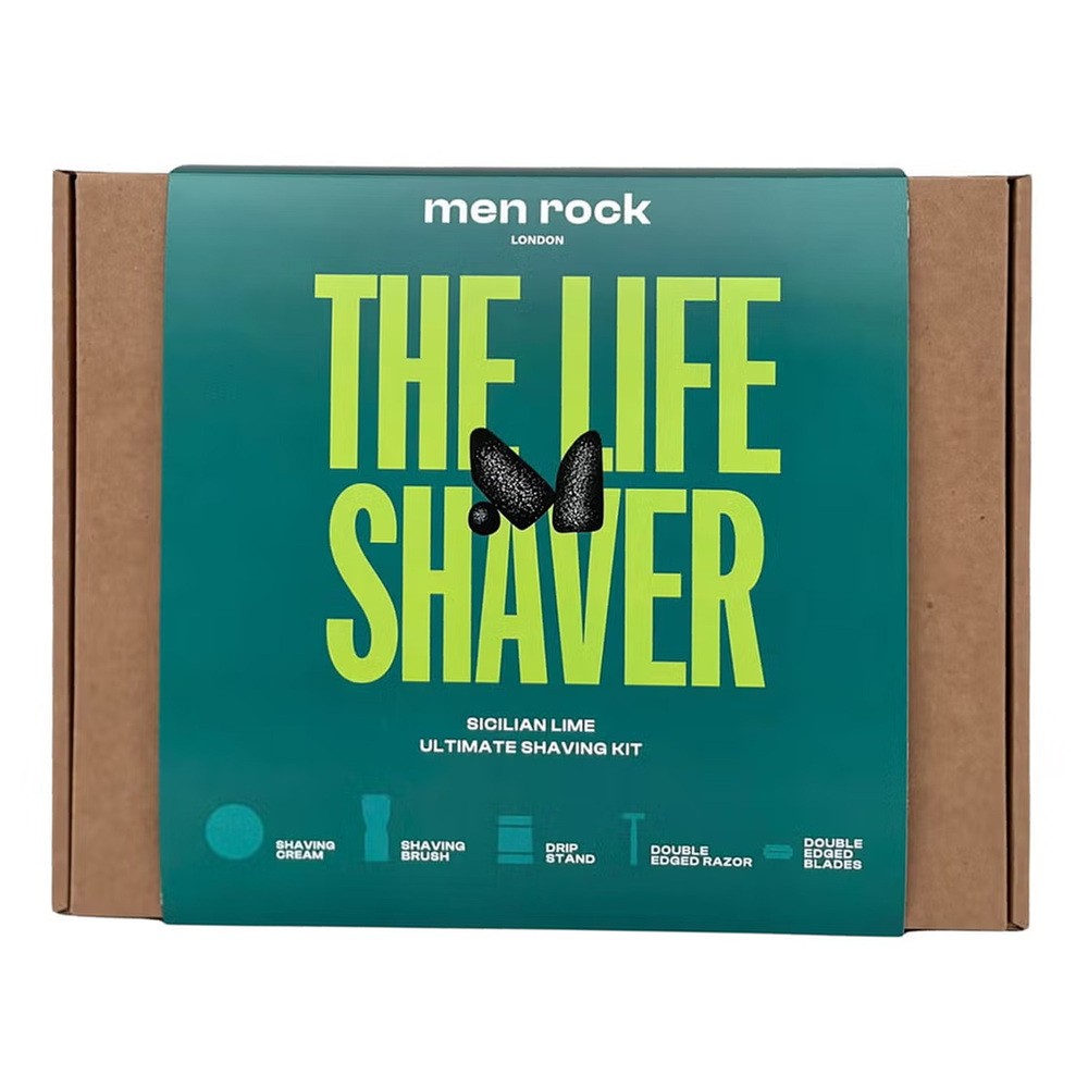 Men Rock Ultimate Shaving Gift Set Sicilian Lime, zestaw upominkowy do golenia, 1 szt.