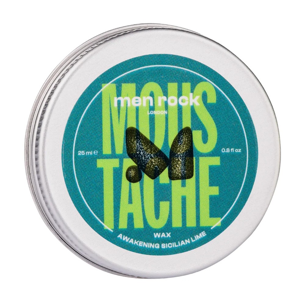 Menrock, Awakening Moustache Wax, Pobudzający wosk do wąsów, Sicilian Lime and Caffeine, 25ml