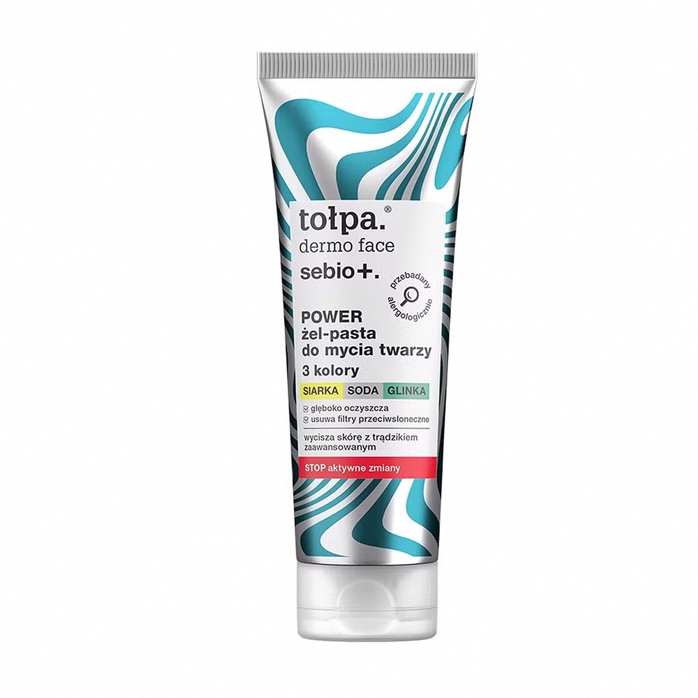 Tołpa Dermo Face Sebio+ Power żel pasta do mycia twarzy 100ml