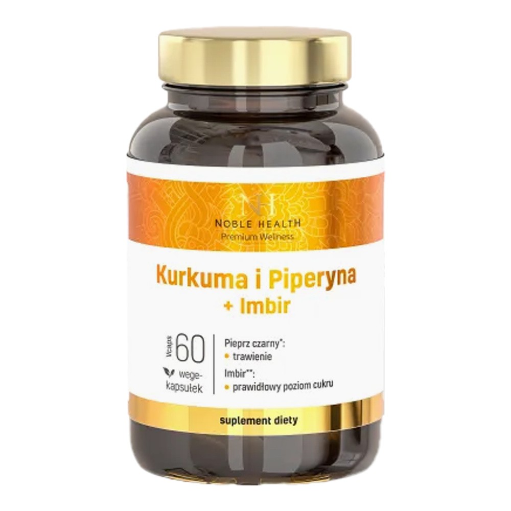 Noble health Kurkuma i Piperyna + Imbir, kapsułki