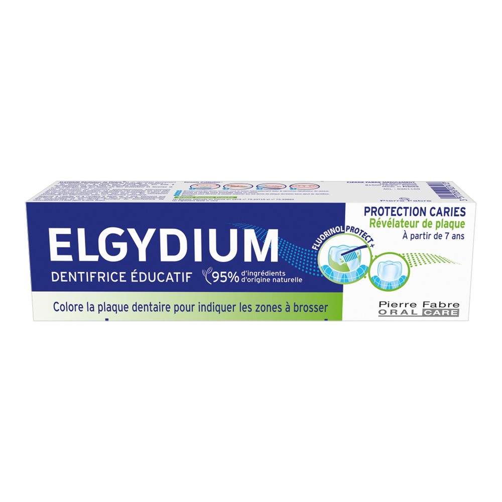 Elgydium, edukacyjna pasta do zębów, barwiąca płytkę nazębną, 50 ml