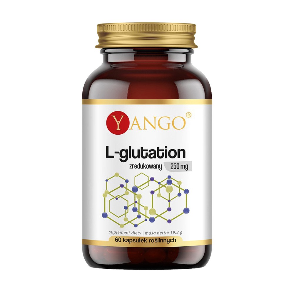 Yango L-glutation zredukowany 250 mg, 60 kapsułek roślinnych