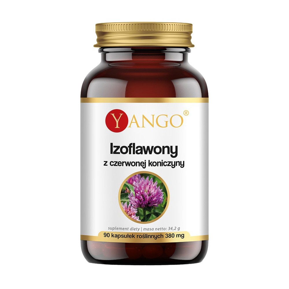 Yango Izoflawony z czerwonej koniczyny, 90 kapsułek roślinnych
