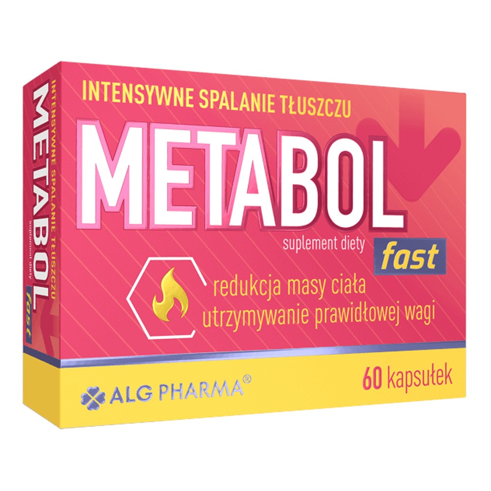ALG PHARMA Metabol Fast [ 60kaps ] - ALG PHARMA - Spalacz tłuszczu Suplement na odchudzanie
