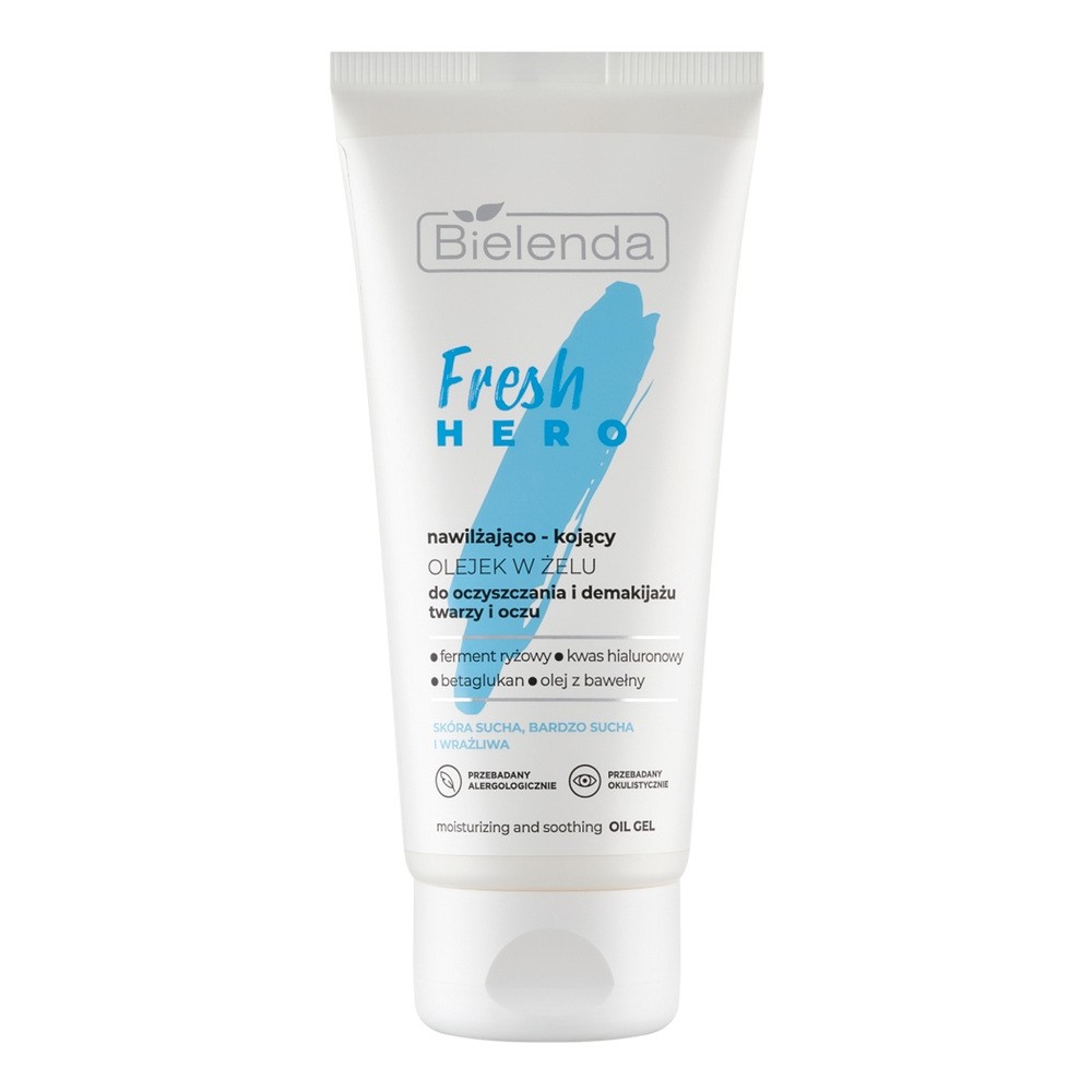 Bielenda Fresh Hero nawilżająco-kojący olejek w żelu do oczyszczania i demakijażu