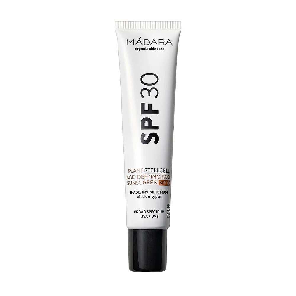 Madara Plant Steam Cell Age-Defying Face Sunscreen, krem do twarzy przeciwzmarszczkowy SPF30, 10 ml