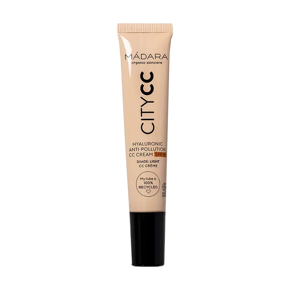 Madara Hyaluronic Anti-Pollution CC Cream SPF 15, krem koloryzujący, Light, 15 ml
