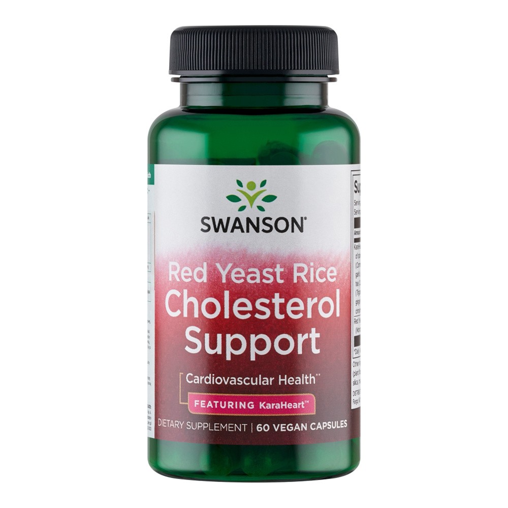 Swanson Red Yeast Rice Cholesterol Support, 60 kapsułek wegetariańskich