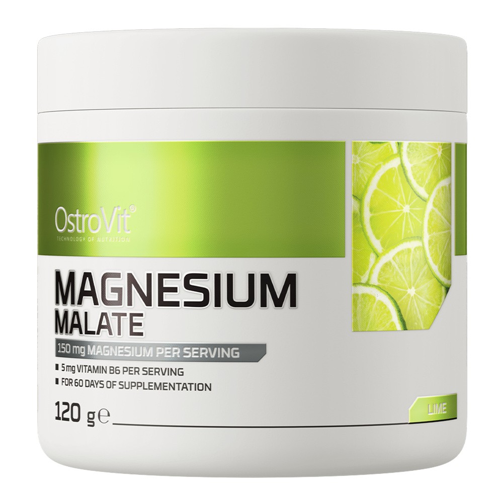 OstroVit Jabłczan Magnezu, smak limonkowy, 120 g