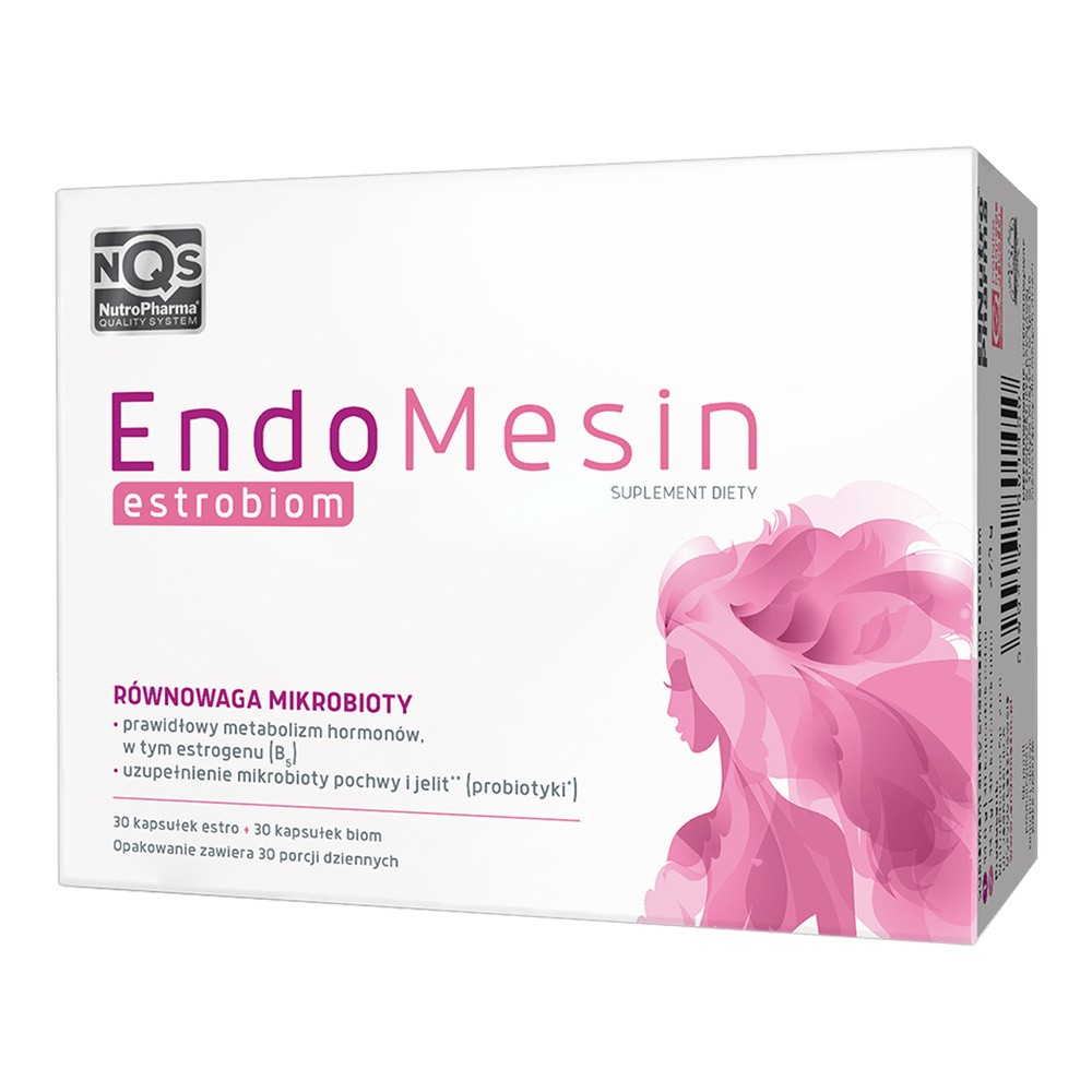 EndoMesin Estrobiom, 30 kapsułek estro + 30 kapsułek biom