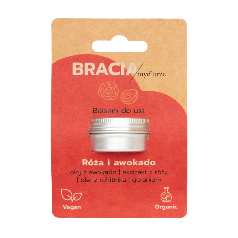 Róża I Awokado Balsam do ust Bracia Mydlarze