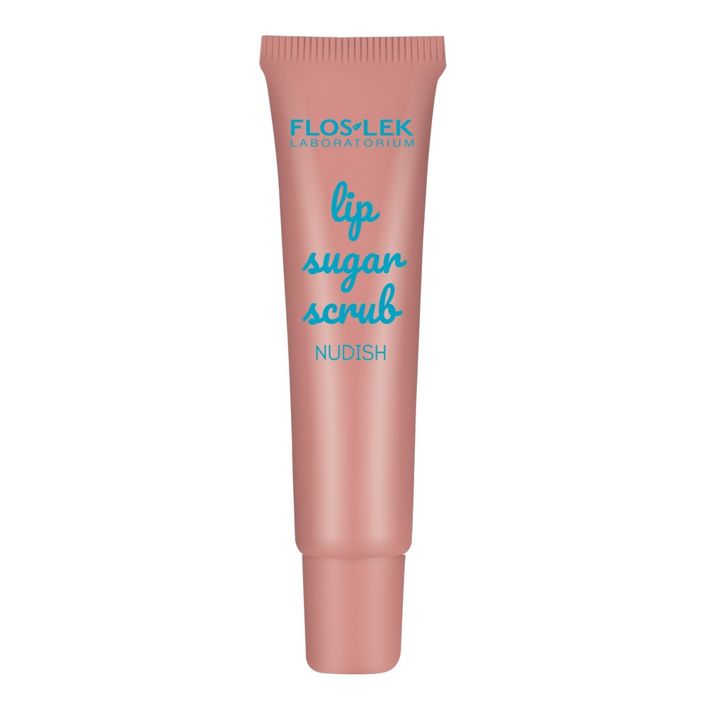 Flos-Lek Lip Care, peeling cukrowy do ust, nudish, 14 g