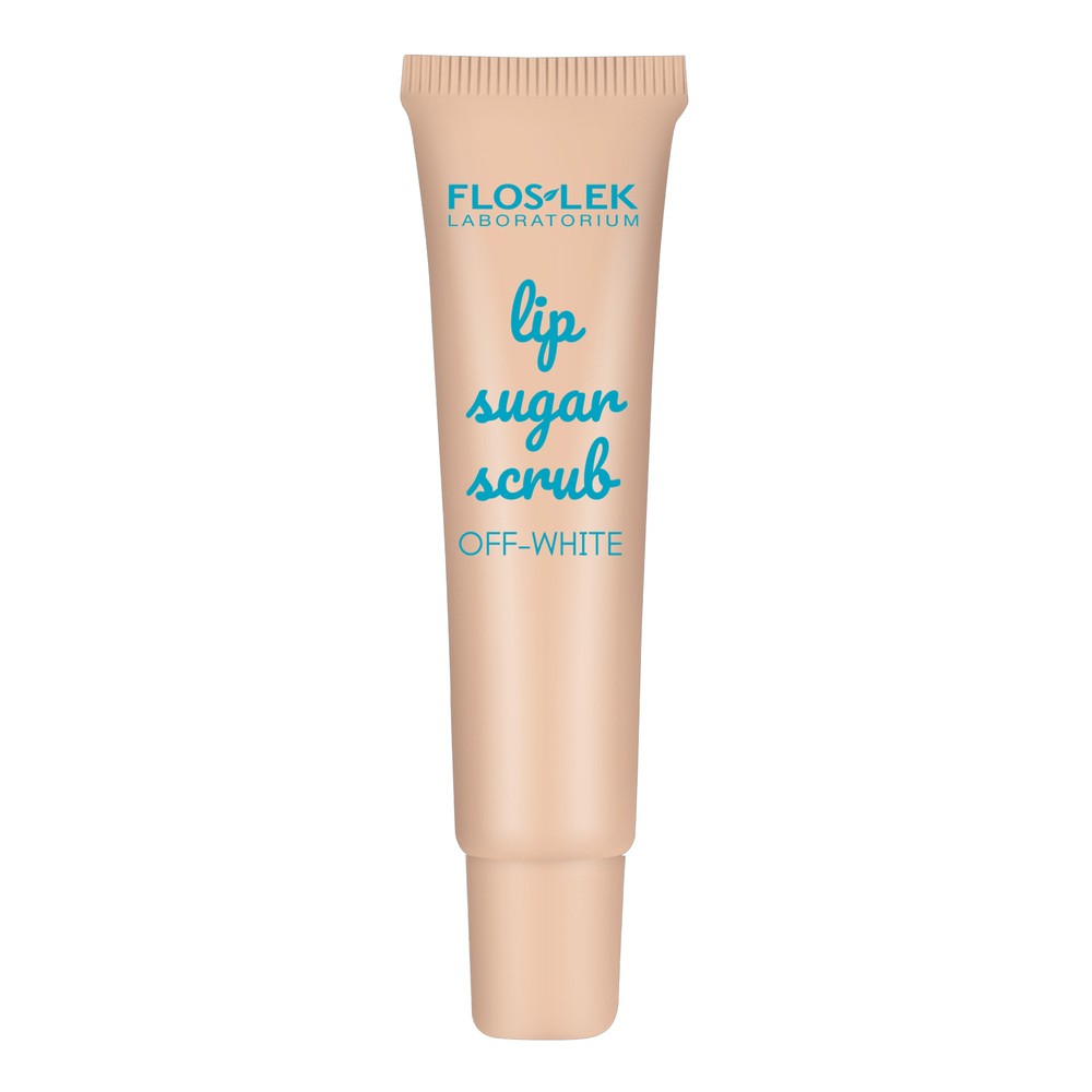 Flos-Lek Lip Care, peeling cukrowy do ust, off-white, 14 g