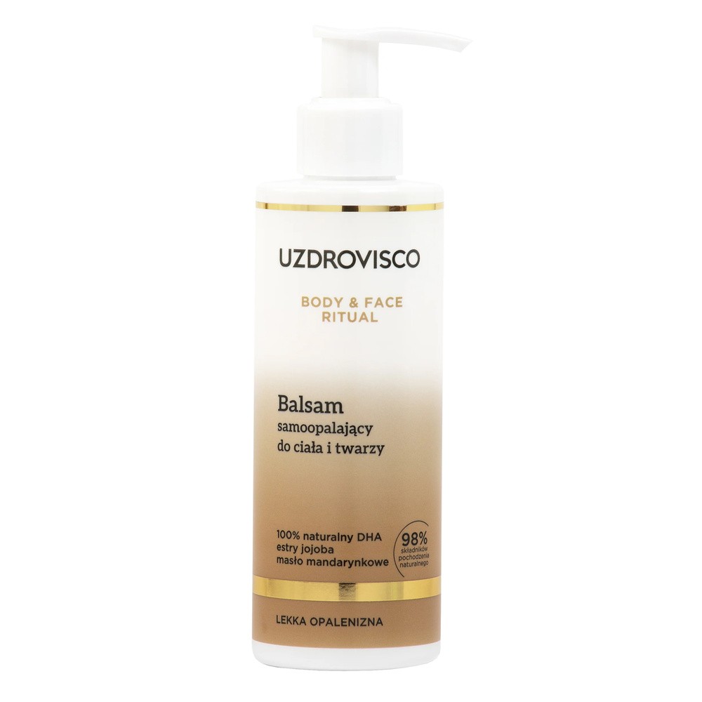 Uzdrovisco Body&Face Ritual, balsam samoopalający, do ciała i twarzy, 200 ml