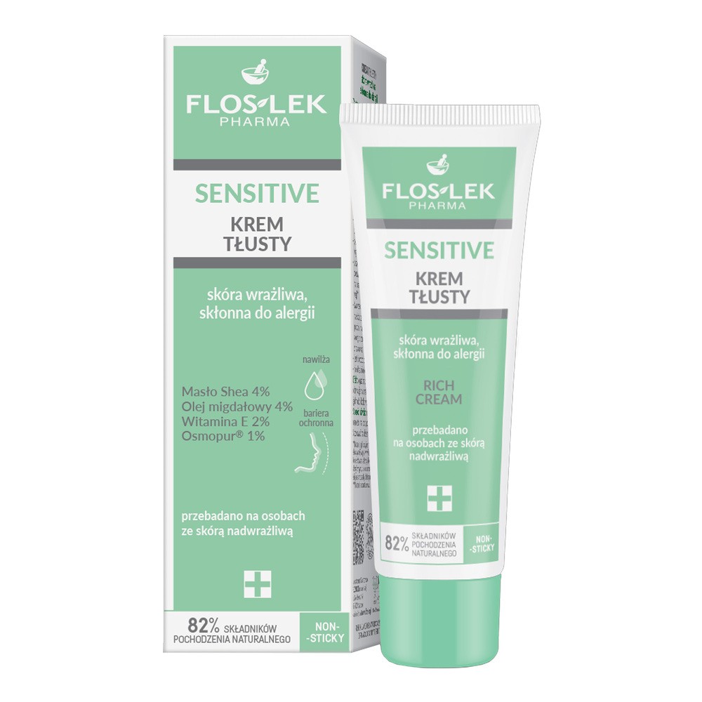 Floslek Sensitive Krem tłusty do skóry wrażliwej 50ml