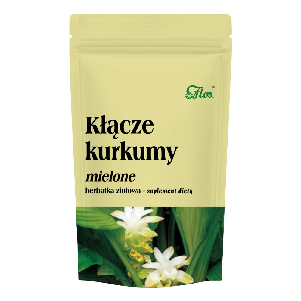 Flos Kurkuma Kłącze 80 G Działa Przeciwzapalnie