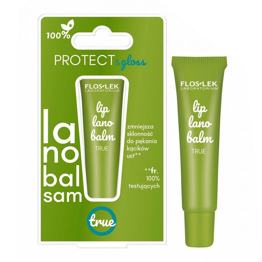 Flos-Lek Lip Care, lanobalsam do ust, true, 12 g