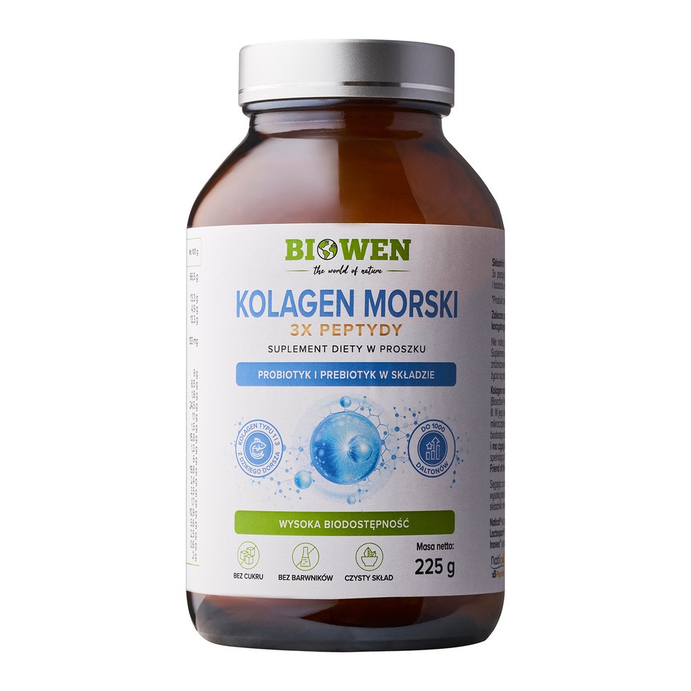 Biowen Kolagen Morski 3x peptydy, 225 g