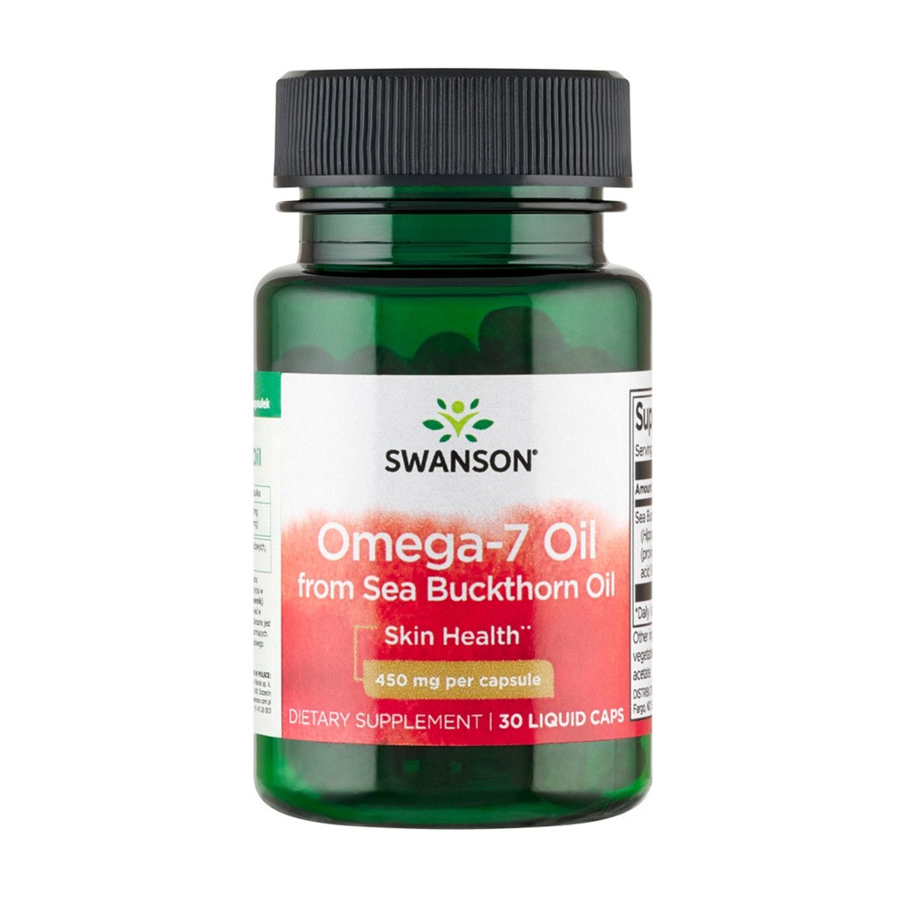 Swanson Omega-7 Oil From Sea Buckthorn Oil, kapsułki, 30 szt.
