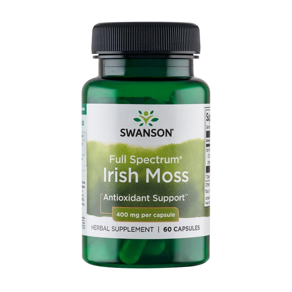 SWANSON Full Spectrum Irish Moss (Chondrus crispus) (Chrząstnia kędzierzawa) 400mg 60 kaps. SW884