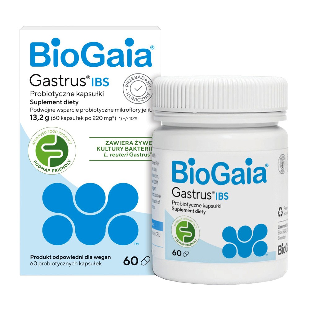 BioGaia Gastrus IBS, 60 kapsułek