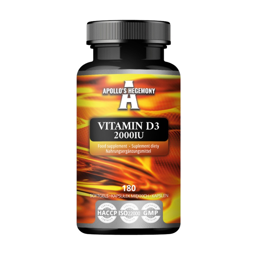APOLLO'S HEGEMONY VITAMINA D3 2000IU 180 KAPSUŁEK