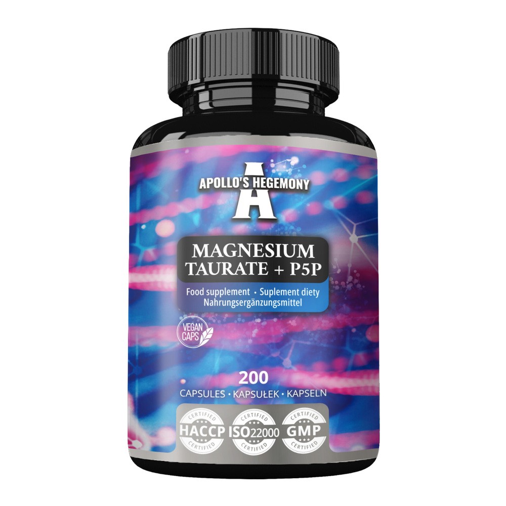 Apollo's Hegemony, Magnesium Taurate + P5P, kapsułki, 200 sztuk