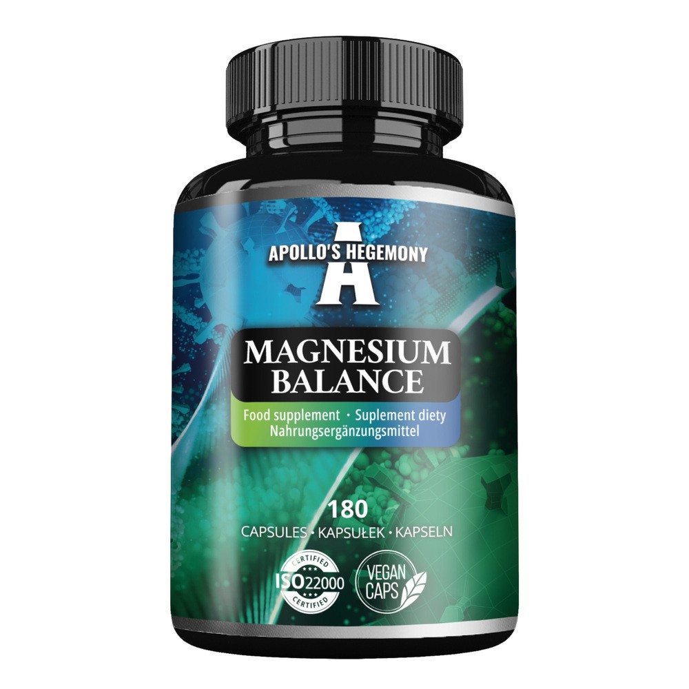 APOLLO'S HEGEMONY MAGNESIUM BALANCE 4 FORMY MAGNEZU 180 KAPSUŁEK