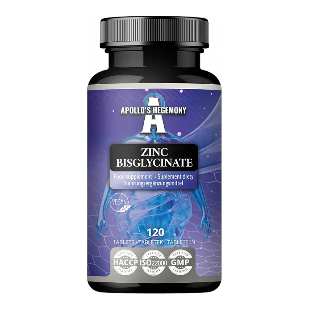 Apollo's Hegemony, Zinc Bisglycinate, tabletki, 120 sztuk