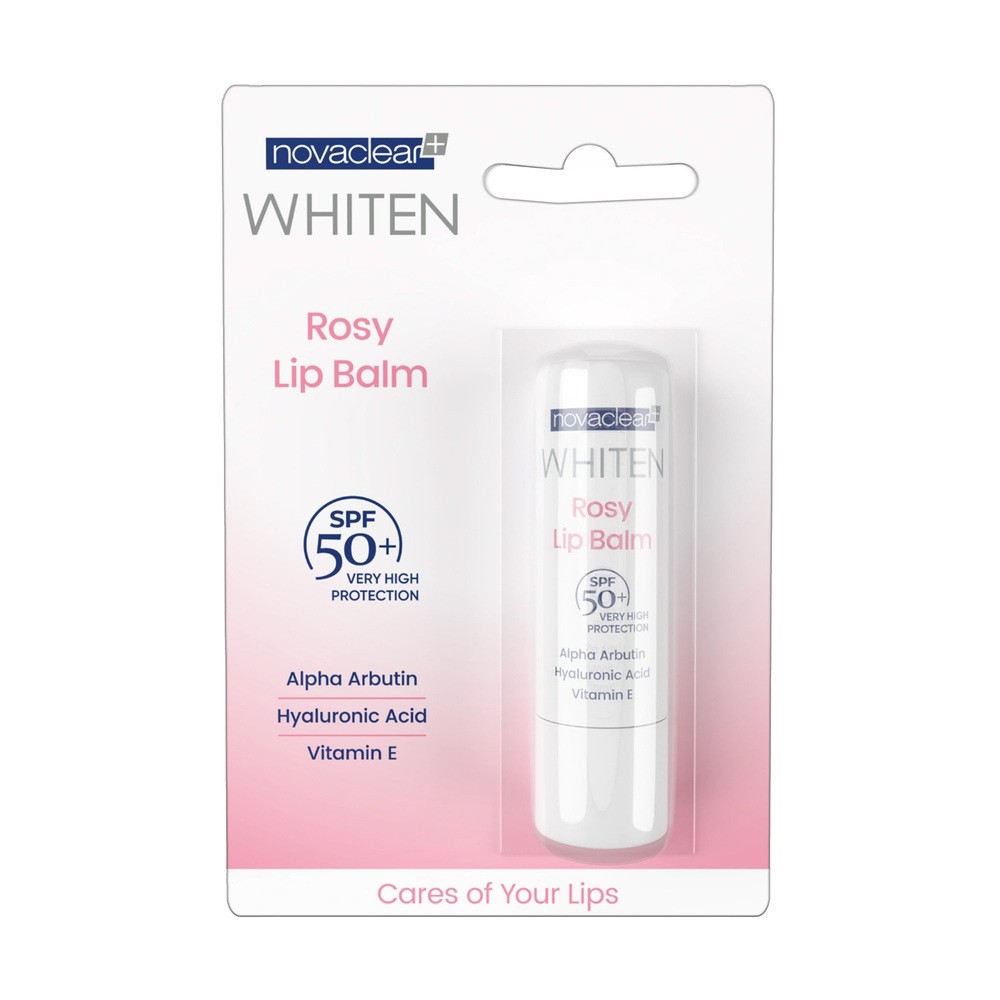 Novaclear Whiten Rosy Lip Balm, pomadka do ust, SPF 50+, 4,9 g