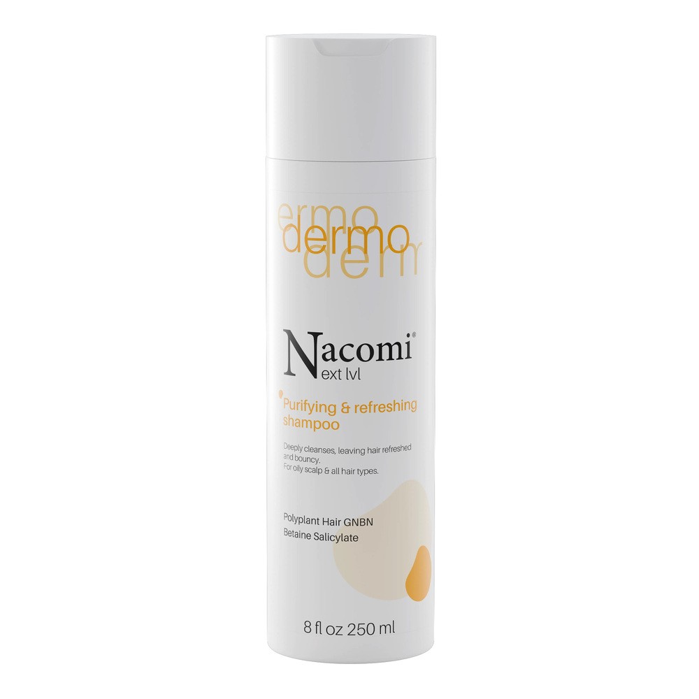 Nacomi Next Lvl Oczyszczający & Odświeżający Szampon do Włosów 250ml