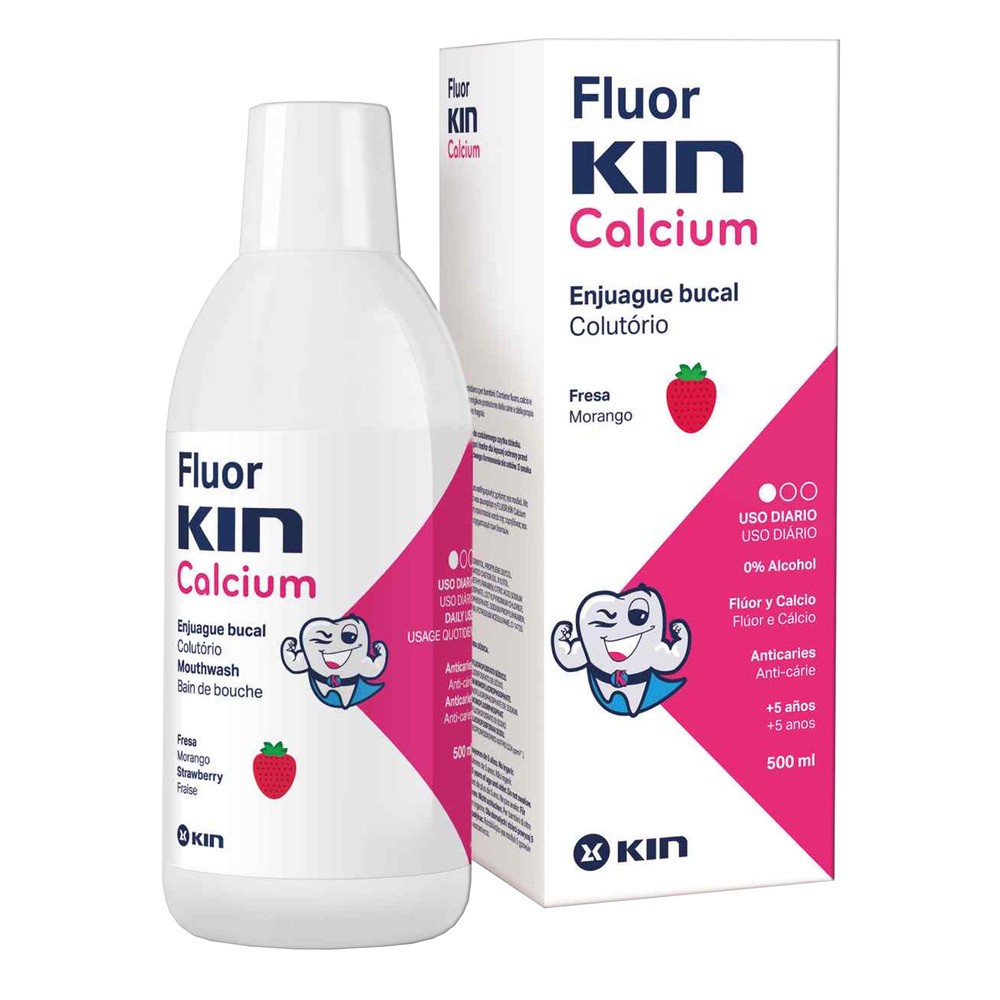 Kin FluorKin Calcium Płyn do płukania jamy ustnej dla dzieci