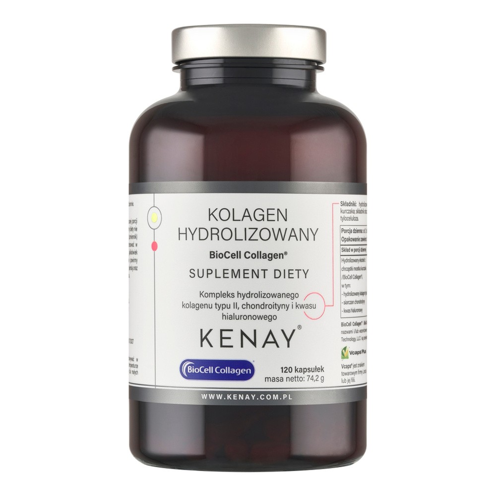 Kenay Kolagen Hydrolizowany Typu II Biocell Collagen, 120 kapsułek