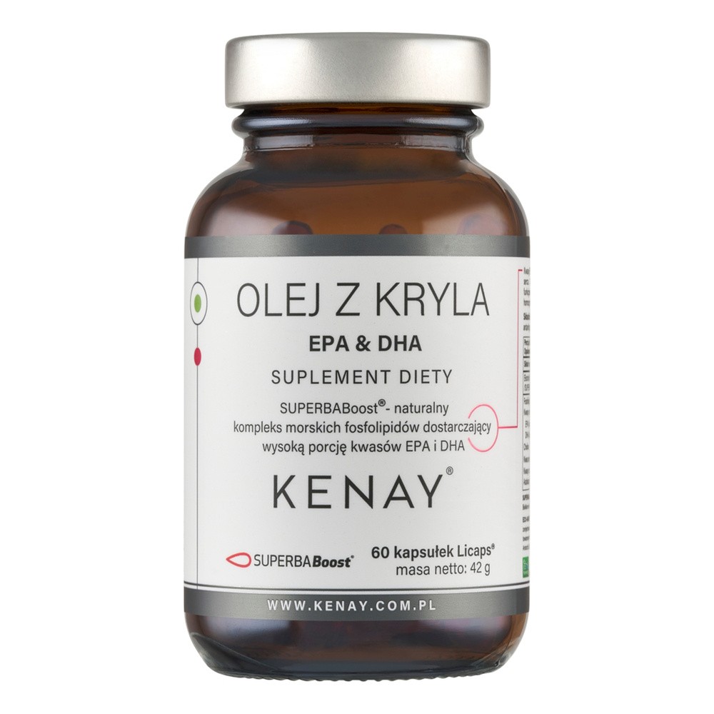 Kenay Olej z kryla EPA & DHA, 60 kapsułek