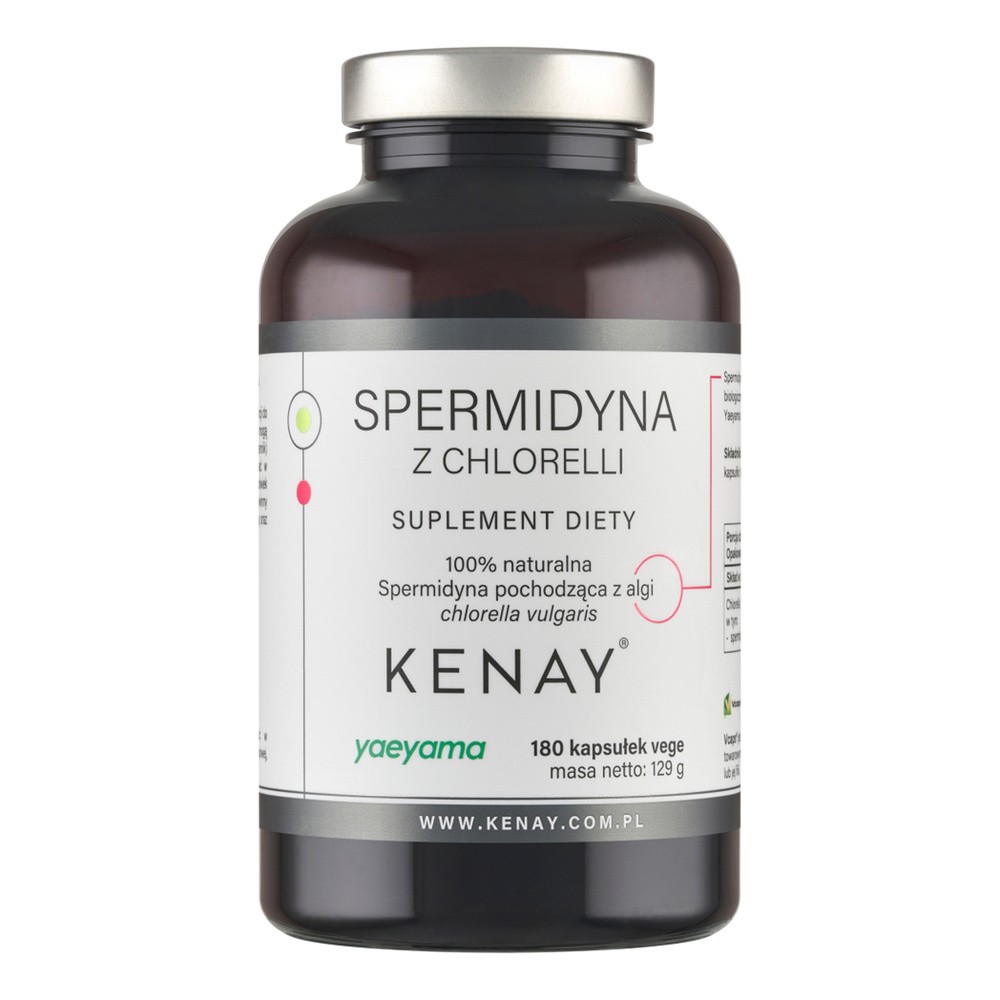 Kenay Spermidyna z chlorelli, 180 kapsułek